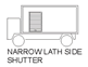 Narrow Lath Side Shutter