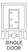 Single Door Closure