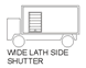 Wide Lath Side Shutter